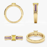 Citrine Amethyst Ring, Chani