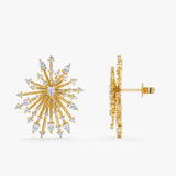 Diamond Starburst Statement Earrings, Serelise