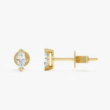 Marquise Lab Grown Diamond Earrings, Brin