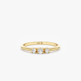 yellow gold diamond ring