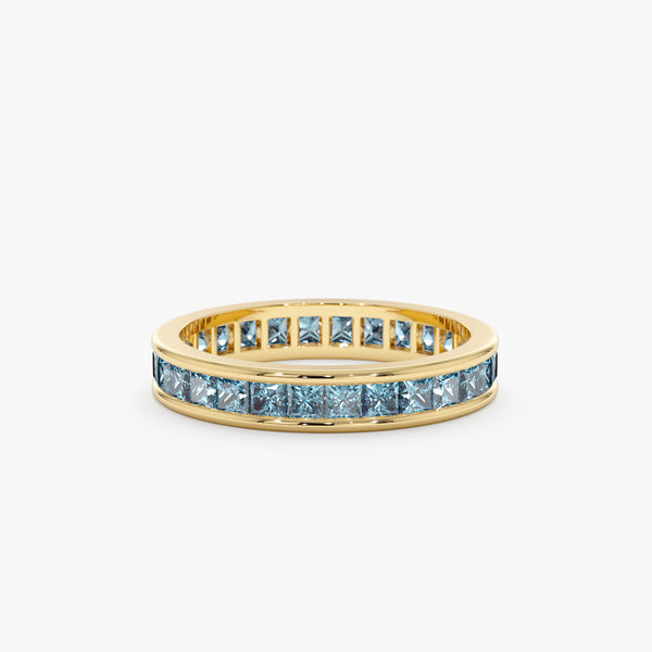 yellow gold london blue topaz ring