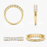 Lab Grown Oval Diamond Wedding Ring, Vesper