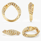 Chunky Twisted Diamond Ring, Noemi