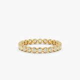 yellow gold full eternity band