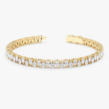Up-Down Pear Shape Tennis Bracelet, Desdemona