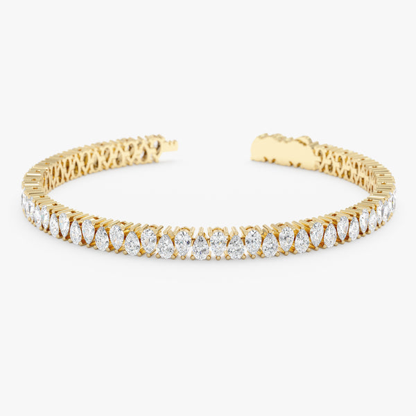 Up-Down Pear Shape Tennis Bracelet, Desdemona