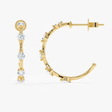 Lab Grown Diamond Station Earrings, Zinara