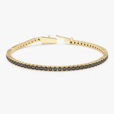Black Diamond Tennis Bracelet, Serelina