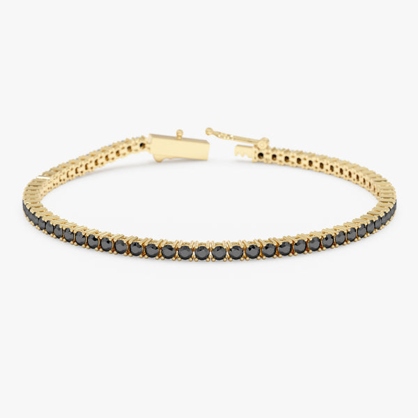 Black Diamond Tennis Bracelet, Serelina