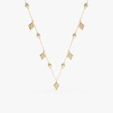 Diamond Kite Charm Necklace, Adalee