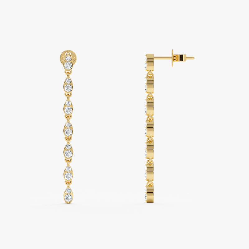 Diamond Dangle Earrings, Wynter