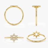 Petite Star of David Ring, Bia
