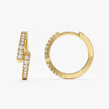 Diamond Huggie Earrings, Orlanthia