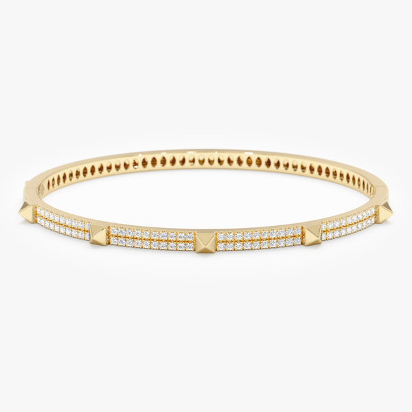 Lab Grown Diamond Spike Bangle, Akari