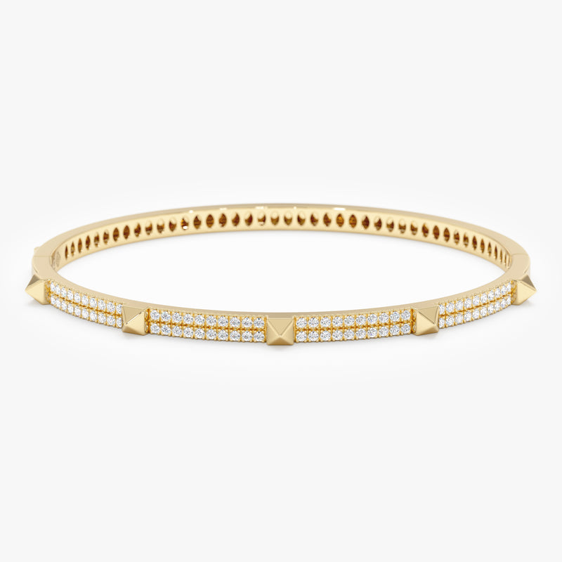 Lab Grown Diamond Spike Bangle, Akari