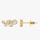 Lab Grown Diamond Cluster Studs, Ariadne
