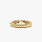 Yellow Gold Thick Braided Ring