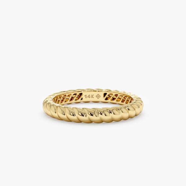 Yellow Gold Thick Braided Ring