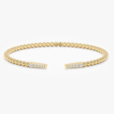 Diamond Open Cuff Bangle, Junia