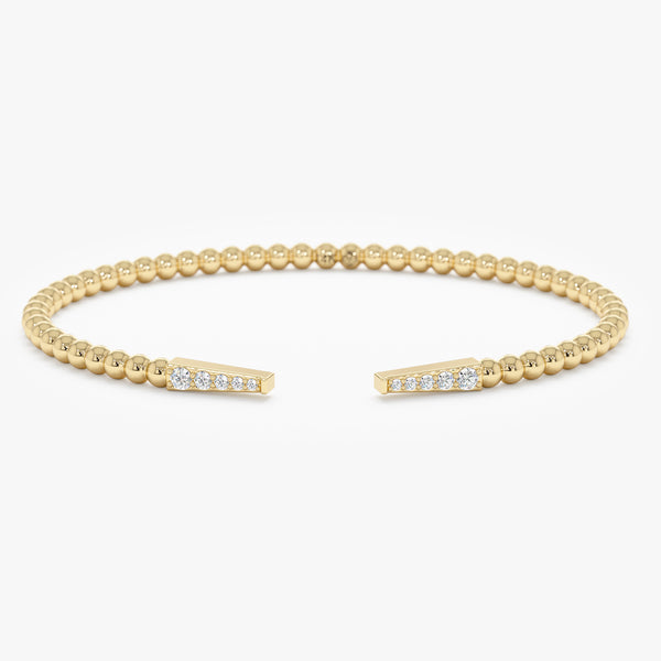 Diamond Open Cuff Bangle, Junia