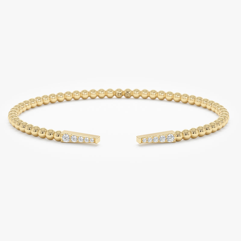 Diamond Open Cuff Bangle, Junia
