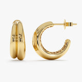 Double Line Plain Hoop, Azenor