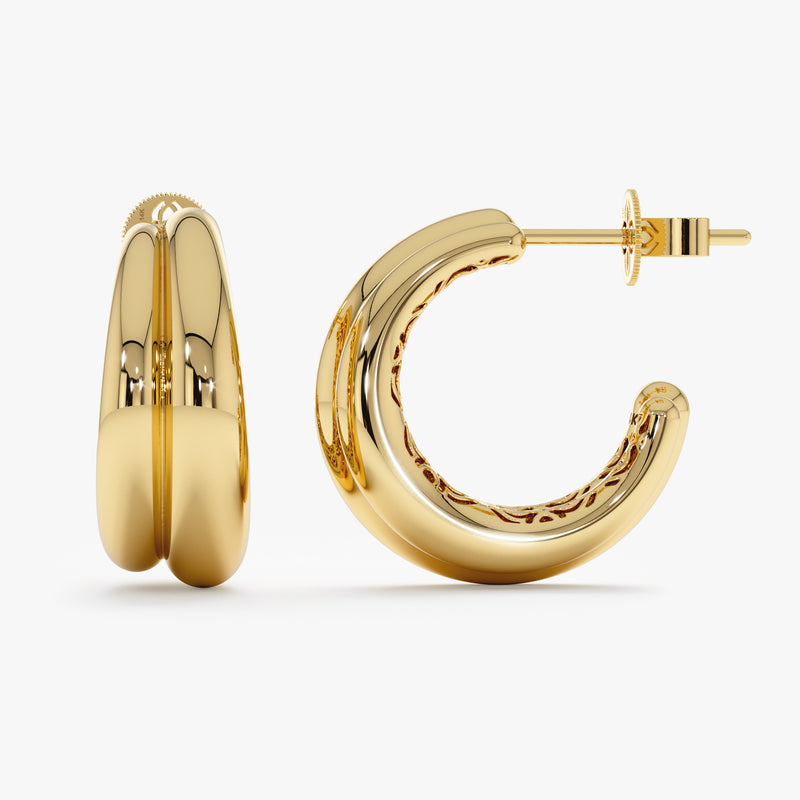 Double Line Plain Hoop, Azenor