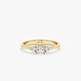 yellow gold diamond engagement ring