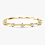 Lab Diamond Accent Bangle, Taissa