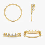 Tiara Diamond Half Eternity Ring, Rilsa