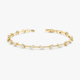 Zig Zag Diamond Station Bracelet, Briseis