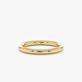 2.5 mm solid 14k gold bold wedding band