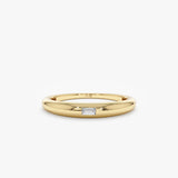 yellow gold diamond dome ring