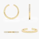 Lab Grown Diamond Cuff Ring, Anouk