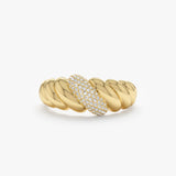 Diamond Croissant Ring, Amina
