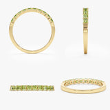 Princess-cut Peridot Ring, Cyra