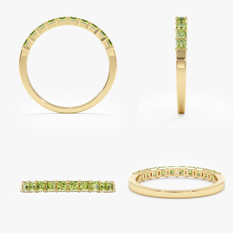 Princess-cut Peridot Ring, Cyra