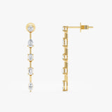 Lab Grown Diamond Drop Earrings, Viveka