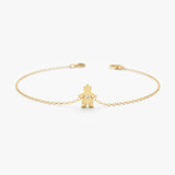 yellow gold baby boy bracelet