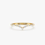 solid gold diamond ring