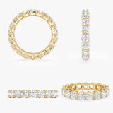 Lab Grown Diamond Prong Set Eternity Ring - 3.4 mm, Soraya