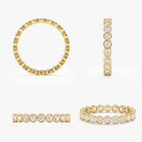 Lab Grown Diamond Bezel Eternity Ring - 2.8 mm, Neoma