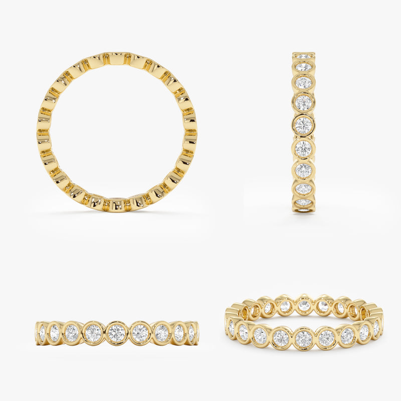 Lab Grown Diamond Bezel Eternity Ring - 2.8 mm, Neoma