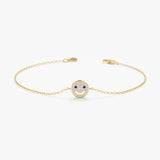 yellow gold happy bracelet