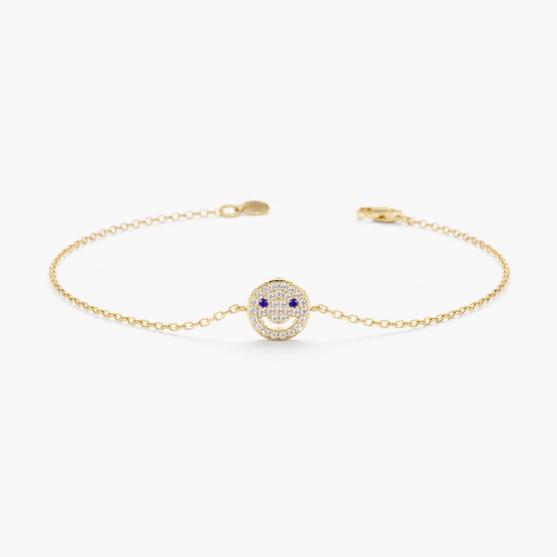 yellow gold happy bracelet