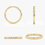 Diamond Dot-Dash Ring, Lab Grown Diamonds,Honora