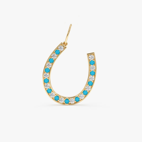 Turquoise Horseshoe Charm, Zanitha