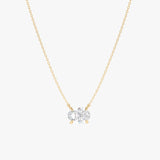 1ct Lab Grown Oval Diamond Solitaire Necklace, Neris
