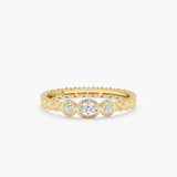 Bezel Set Oval Diamond Ring, Irie