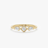 Lab Diamond Bezel Ring, Thae